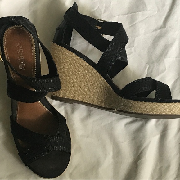 Sperry Shoes - Sperry Top Sider Wrap Wedge Sandal Espadrille Sz 9